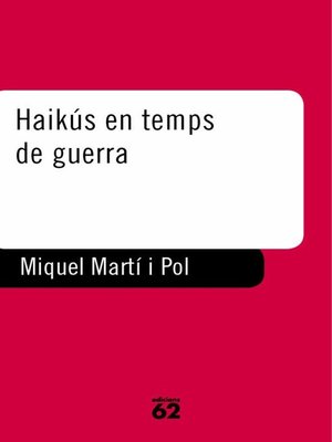 cover image of Haikús en temps de guerra